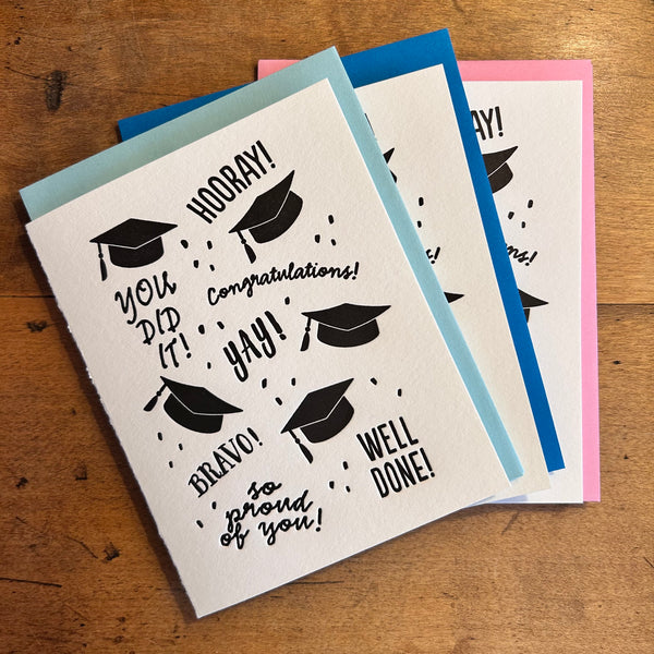 Graduation set of 12 assorted cards